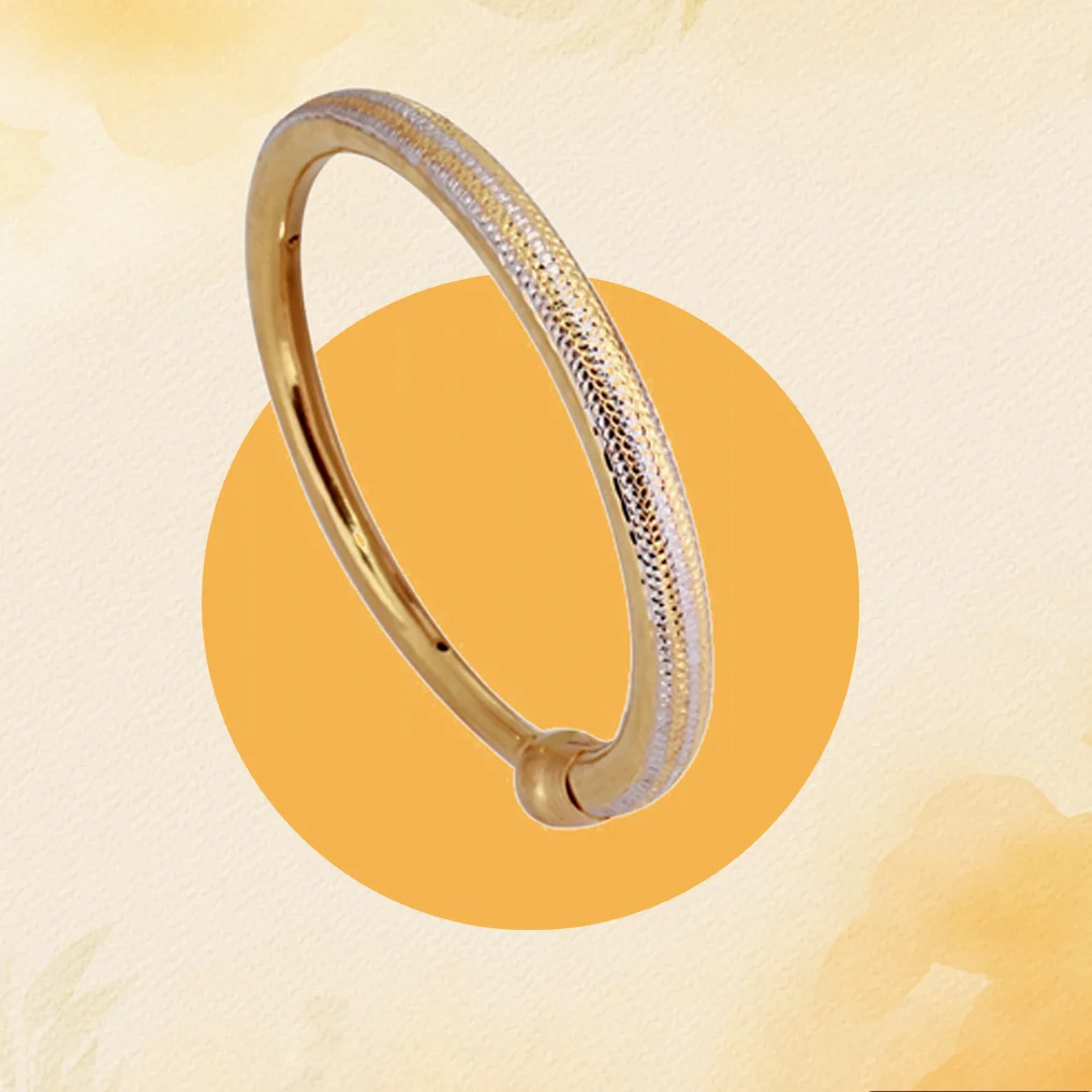 Hollow gold sale bangles